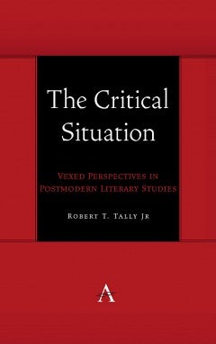 Cover to Tally's book The Critical Situation in red and black