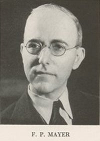 A photo of Professor Frederick Philip Mayer.