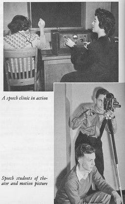 A flyer from the 1940s for Speech & Film.