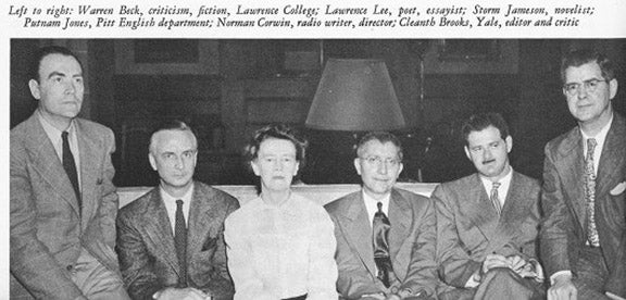 A group photo from the 1949 Conference for Writers.