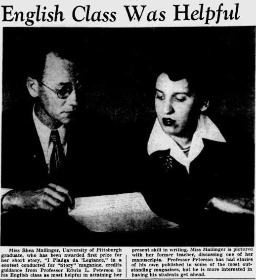 A newspaper article on English classes.