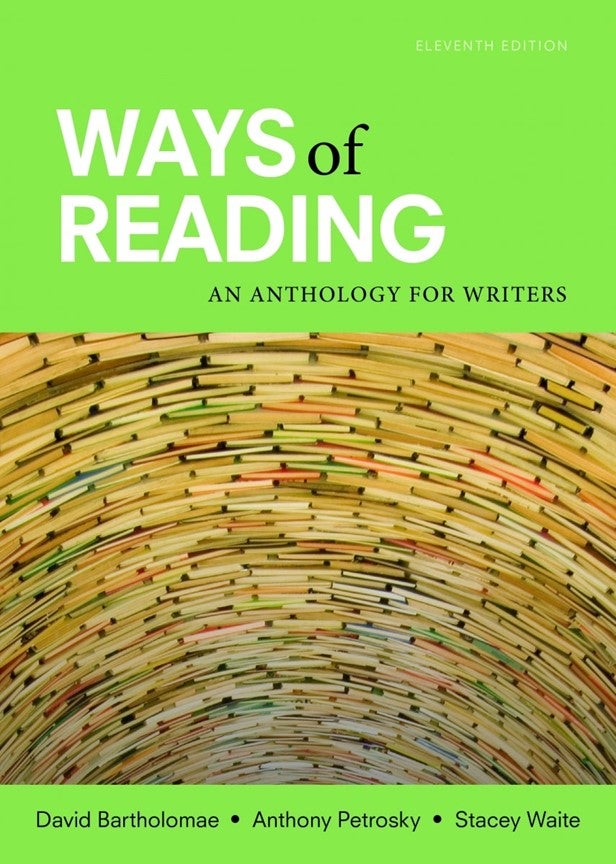 Book Cover of Ways of Reading an Anthology for Writers